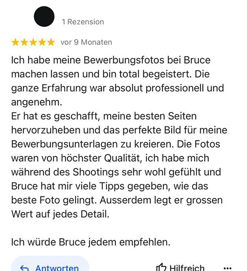 5 Sterne Bewerbungsfoto Baden